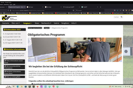 Webauftritt Worber Sportschützen